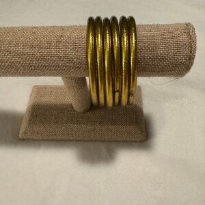 Six BuDdhaGirl bracelets in gold